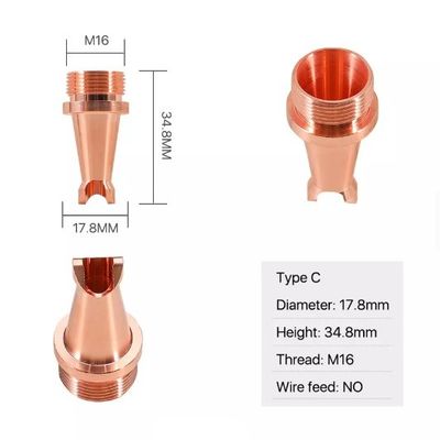 Bộ phận máy hàn laser vòi hàn laser 17,8mm M16