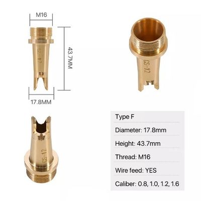 Đường kính 17,8mm Đầu phun hàn Laser Loại F Đầu phun Laser sợi quang