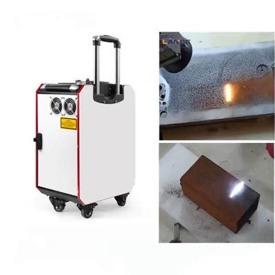 Xe đẩy loại Máy làm sạch bằng laser để loại bỏ rỉ sét kim loại Dầu mỡ làm sạch