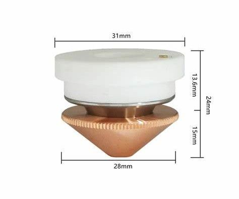 Giá đỡ vòi Laser gốm 31mm cho đầu cắt Laser sợi quang