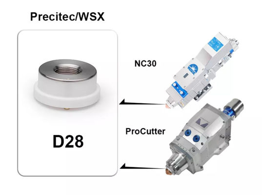 Vòng gốm bằng sợi quang Precitec RayTools Giá đỡ vòi gốm D28mm