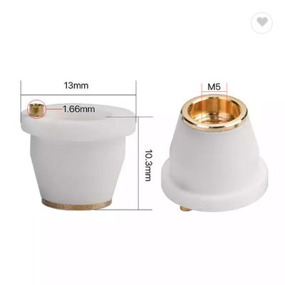 Giá đỡ vòi phun laser Alumina D13mm Bộ phận sợi quang M5 Chủ đề