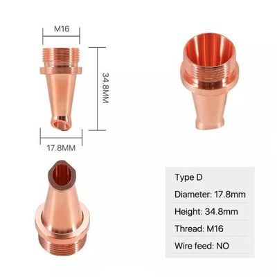 Máy hàn Laser đầu phun D17.8 M16 Tản nhiệt tốt