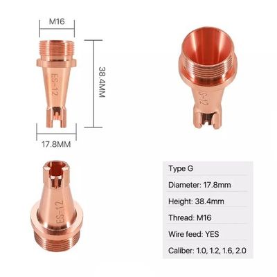 Đầu phun máy hàn Laser M16 D17.8 cho máy hàn Laser sợi quang